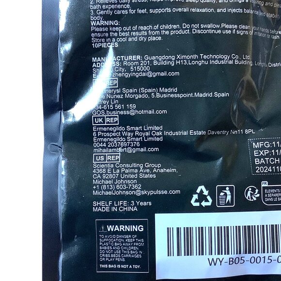 Wiyun Bee Venom & 30 Herbs Foot Soak Bath Beads Detoxing Herbs NEW - Picture 5 of 5